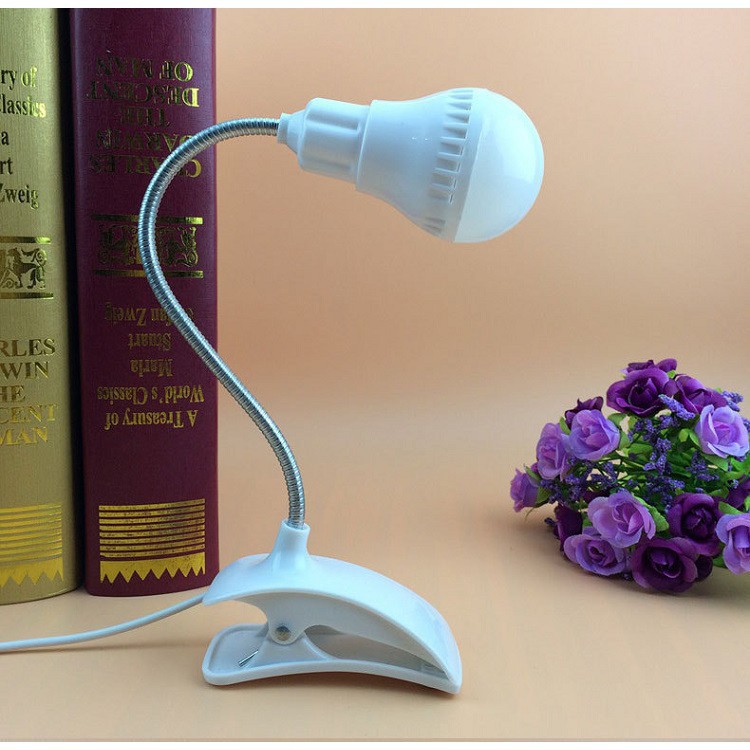 Đèn Ngủ 💗FREESHIP💗 Đèn Led Kẹp Bàn Mini Tiết Kiệm Điện Cắm USB W00757 Đọc Sách Báo, Dây 1m2 - VIDEO THỰC TẾ