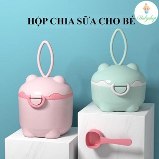 Hộp chia sữa bột nhỏ gọn dành cho mẹ và bé mang theo khi đi ra ngoài
