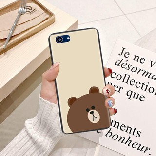 Ốp lưng Oppo Reno 2 Viền dẻo TPU hình Gấu Nâu Cute