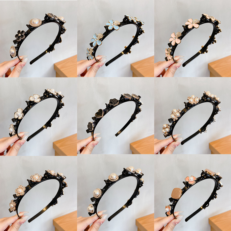 Băng Đô Cài Tóc Đính Ngọc Trai Nhân Tạo Thanh Lịch Thời Trang Cho Nữ