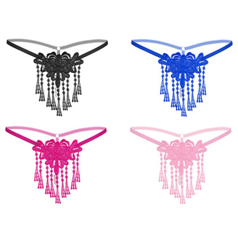 Quần lót nữ tua rua kèm hạt kích thích