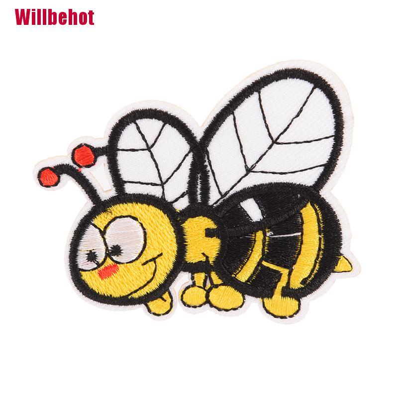 Miếng Vải Thêu Trang Trí Quần Áo Hình Con Ong Xinh Xắn