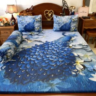 BỘ DRAP THUN LẠNH Ý 5D THÁI LAN CAO CẤP NHIỀU MẪU (INBOX CHỌN MẪU)