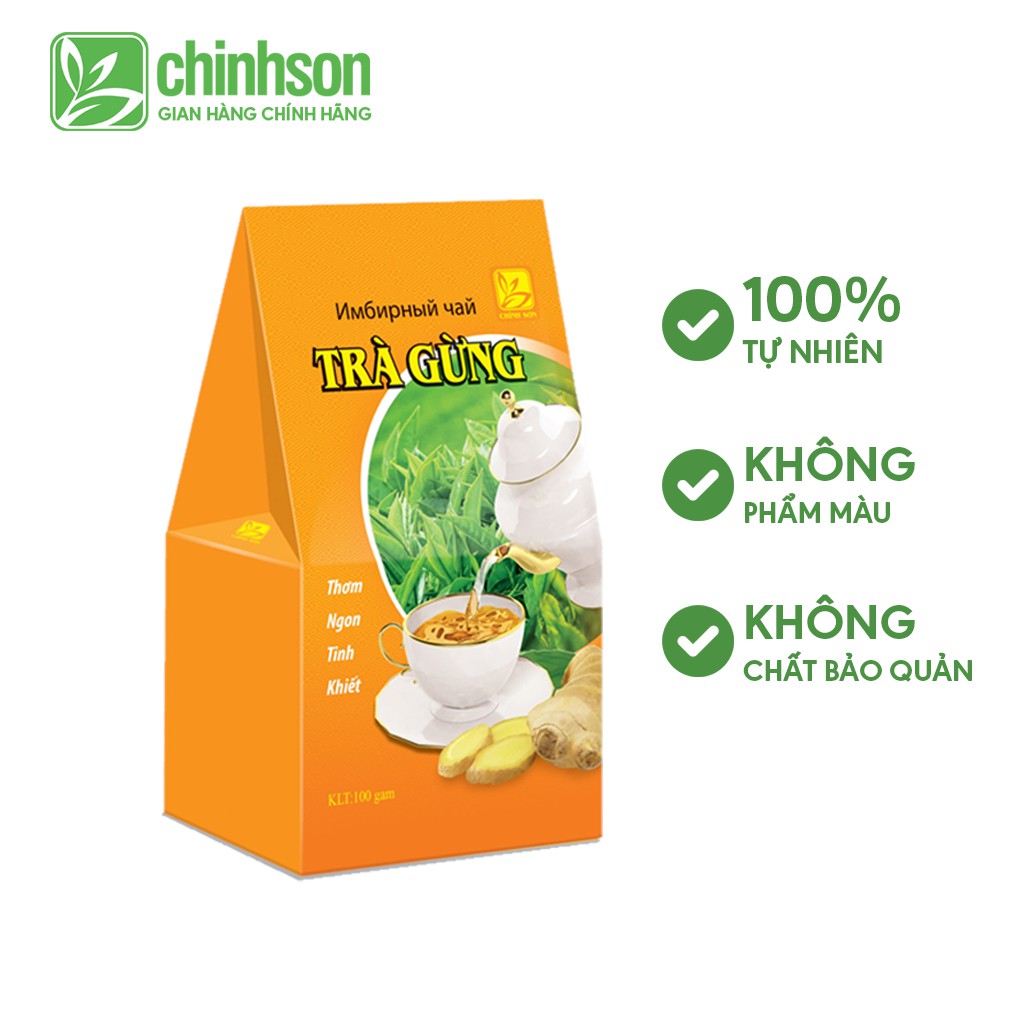 Trà Đen Gừng Chính Sơn 100g - Nguyên Liệu Pha Chế đồ uống 100% Tự nhiên, Hàng Chính Hãng