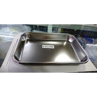 Khay chữ nhật inox lớn 31*24