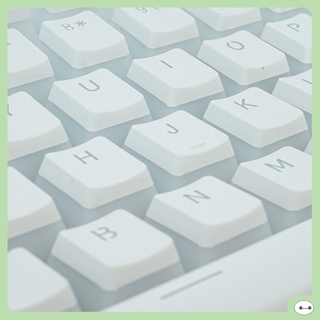 Set keycap pudding nhựa pbt xuyên led 104 phím trắng