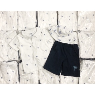 Set bé trai chất cotton xinh xuất hm kèm mũ