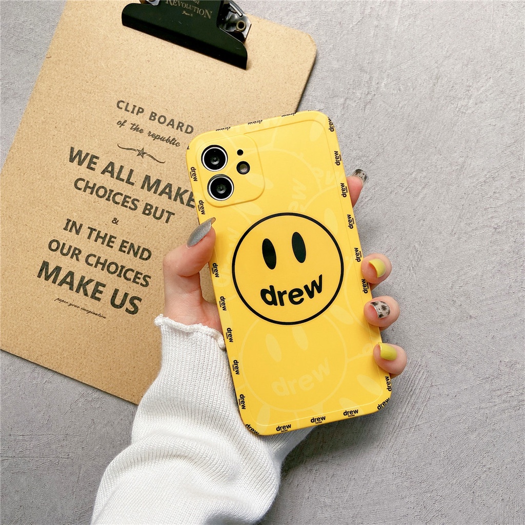 Ốp Điện Thoại Nhựa Mềm In Hình Vẽ Thời Trang DREW Cho iPhone14 13 12 mini 11 PRO MAX 6 / 6s 7 / 8plus SE2 X / XS XR XSMAX #Hg4515