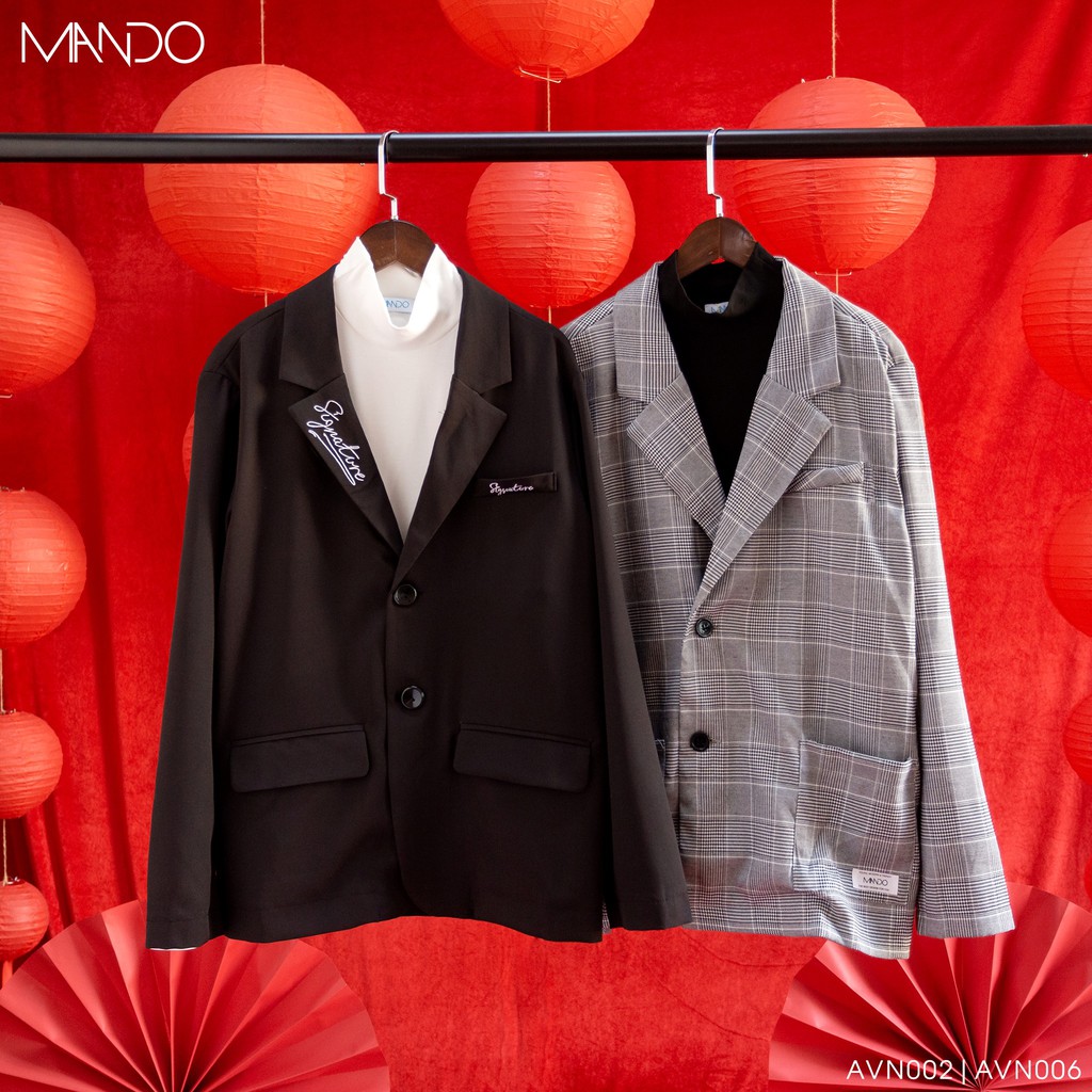 Áo Khoác BLAZER & VEST Form Rộng Phong Cách Hàn Quốc Thời Trang Nam ManDo - AVN006 | BigBuy360 - bigbuy360.vn