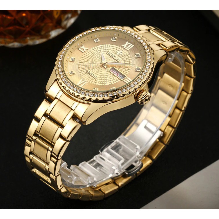 Đồng hồ nam dây thép không gỉ WWOOR 8856