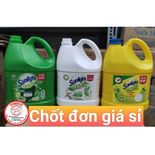 Rửa chén sunlight trà xanh,nha đam Can 3.6kg