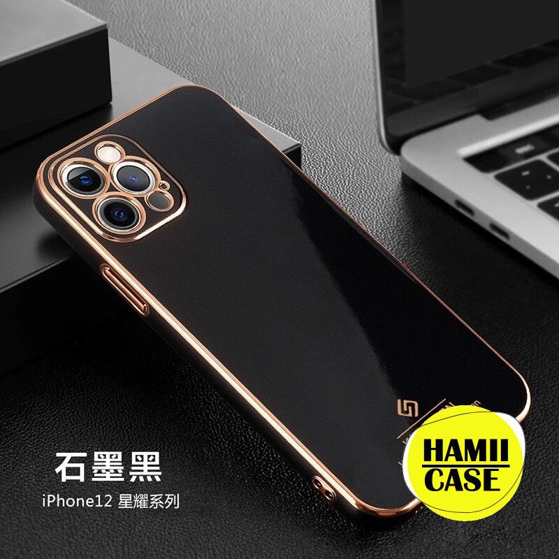 Ốp điện thoại KST Design viền mạ có 5 màu lựa chọn cho iPhone 12 11 Pro Max Mini IP12