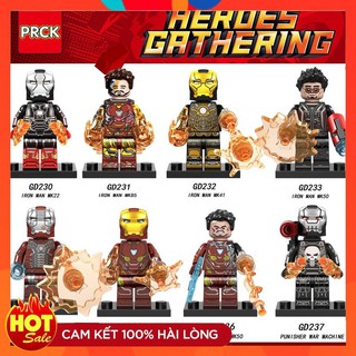 Đồ Chơi Minifigures Các Mẫu Nhân Vật Ironman Mark85 Mark 50 - Lắp Ráp Nhân Vật Người Sắt MK85 MK50