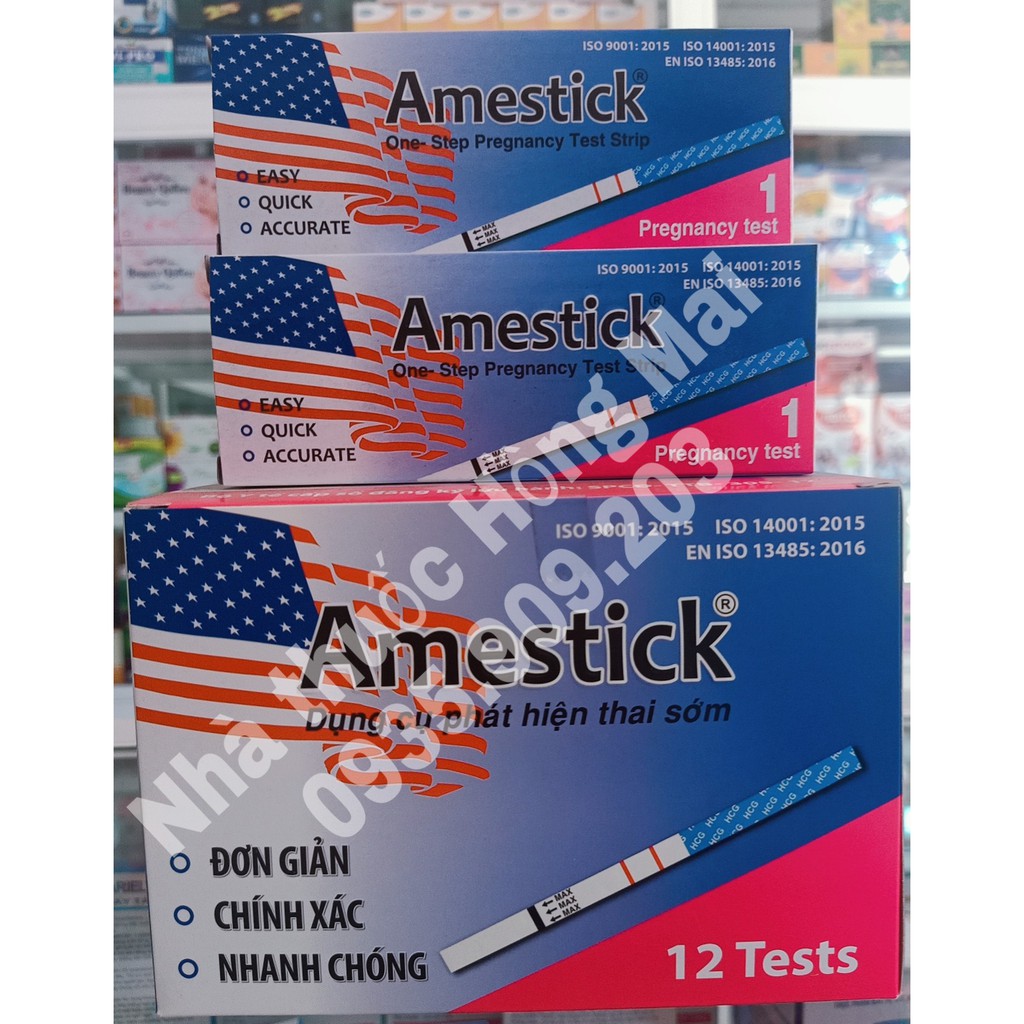 Que thử thai Amestick - Best Test chính hãng giúp phát hiện thai sớm và chính xác 4.9 [Bảo đảm Giấu tên sản phẩm]
