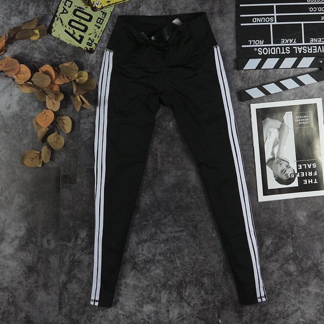 Quần thể thao nữ 3 sọc🔥 [FREESHIP] 🔥 Quần legging nữ cạp cao - Quần tập gym nữ cao cấp | BigBuy360 - bigbuy360.vn