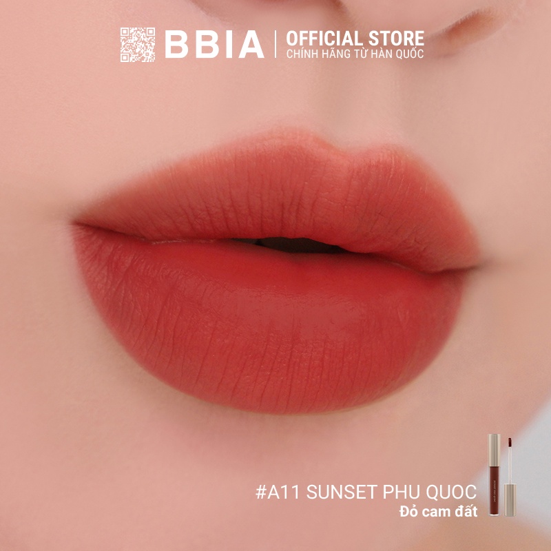 Son Kem Lì Bbia Last Velvet Lip Tint Asia Edition Version 2 - A11 Sunset Phu Quoc 5g - Bbia Official Store