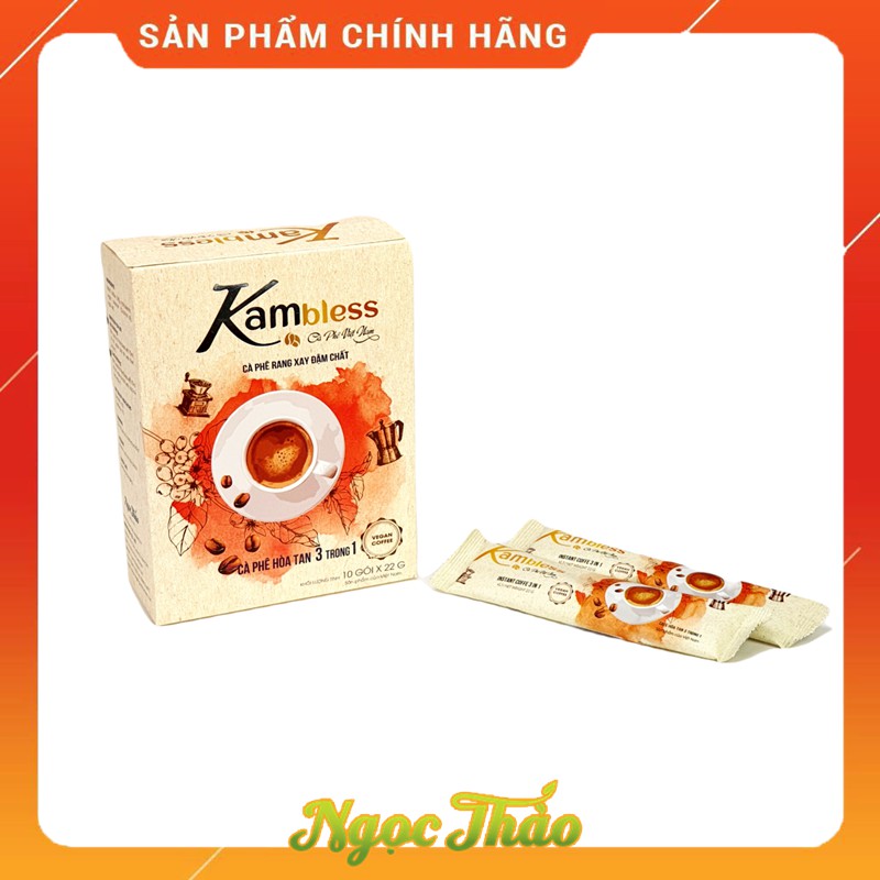 Hộp cafe hòa tan (Vegan) Kambless Ngọc Thảo | 10 túi | BigBuy360 - bigbuy360.vn