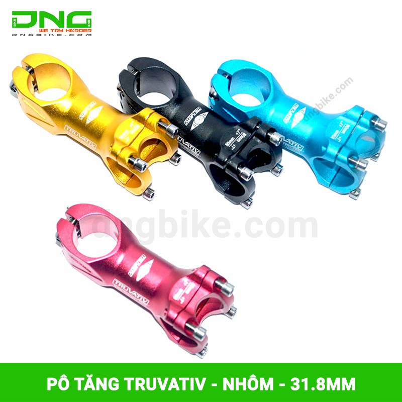 Pô tăng xe đạp nhôm TRUVATIV 31.8mm đen