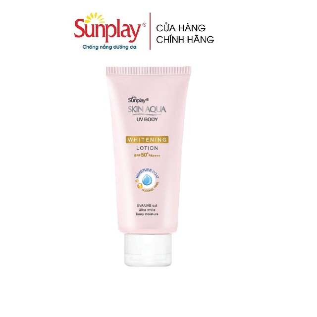 Kem chống nắng dưỡng thể trắng mịn Sunplay Skin Aqua UV Body Whitening Lotion (SPF50+,PA++++) | BigBuy360 - bigbuy360.vn