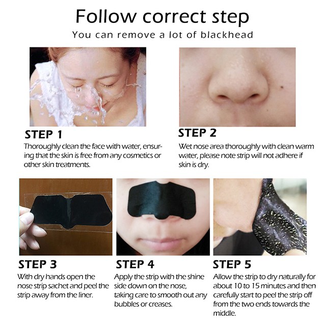 Miếng Dán Lột Mụn Đầu Đen Vùng Mũi Lanbena Deep Cleansing Nose Strips