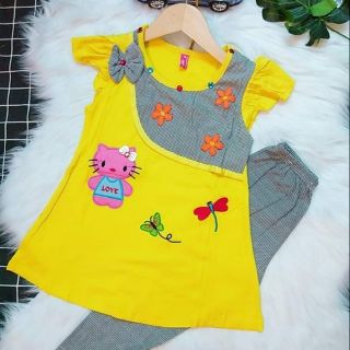 Bộ clinton xịn đại cho be gái size 15_30kg