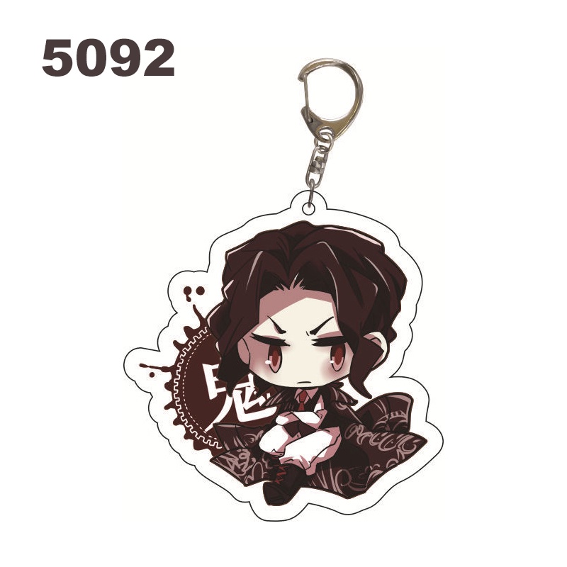 Móc Chìa Khóa Bằng acrylic Hình demon slayer juuni kitsuki anime muzan akaza douma kokushibou