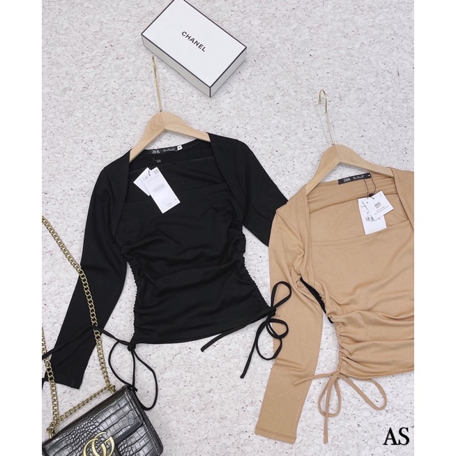 [FREESHIP - HÀNG LOẠI 1] ÁO LEN ZIP CỔ U CHÉO DÚT 2 BÊN SƯỜN 2 MÀU SIÊU XINH