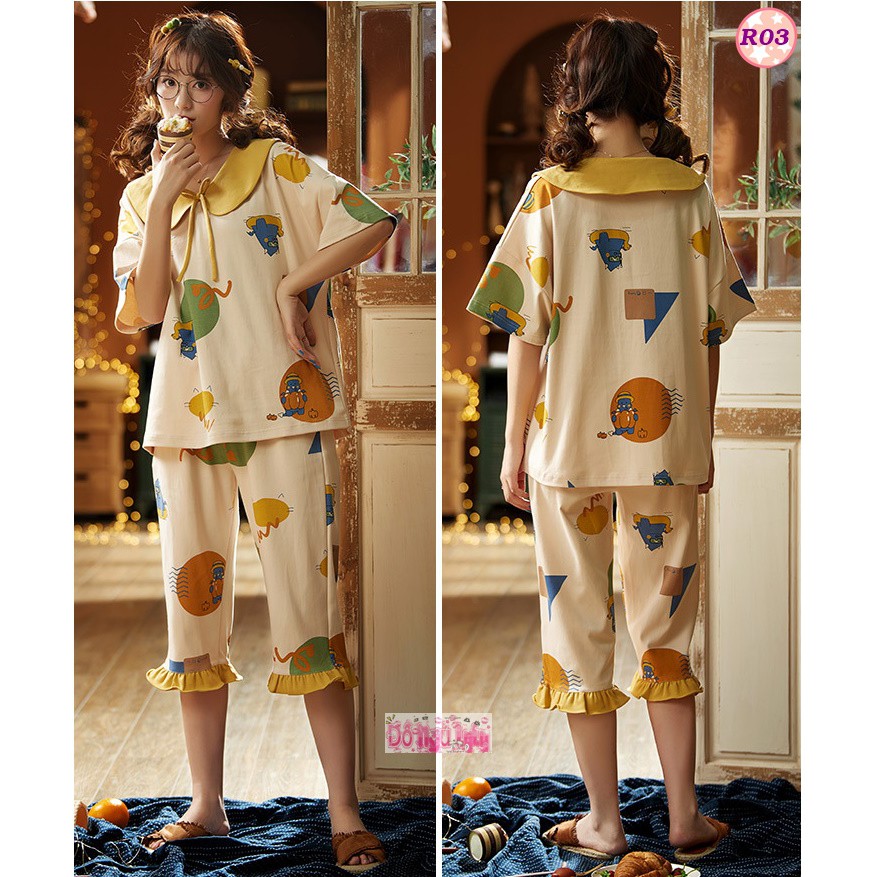 Bộ Ngủ Quần Lửng Mùa Hè R1