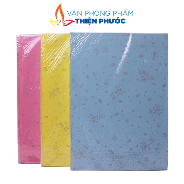 Bìa Thái A4 thơm cứng dày 180gsm 100 tờ - Bìa lót tài liệu THIỆN PHƯỚC