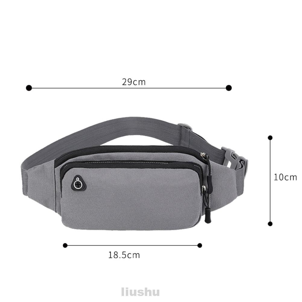 Men Women Traveling Camping Climbing Cycling Jogging Zipper Front Pocket Outdoor Sports Adjustable Belt Waist Bag