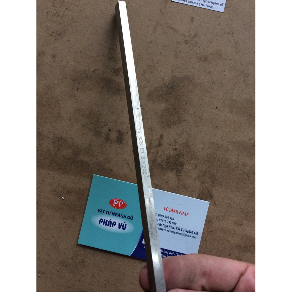 Thép gió vuông 6mm*6mm, dài 200mm, thép Đức- ngành gỗ