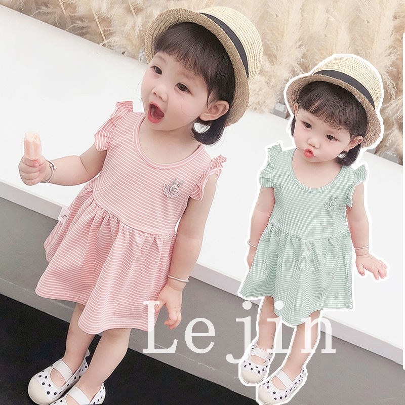 Đầm công chúa không tay thời trang cho bé gái
