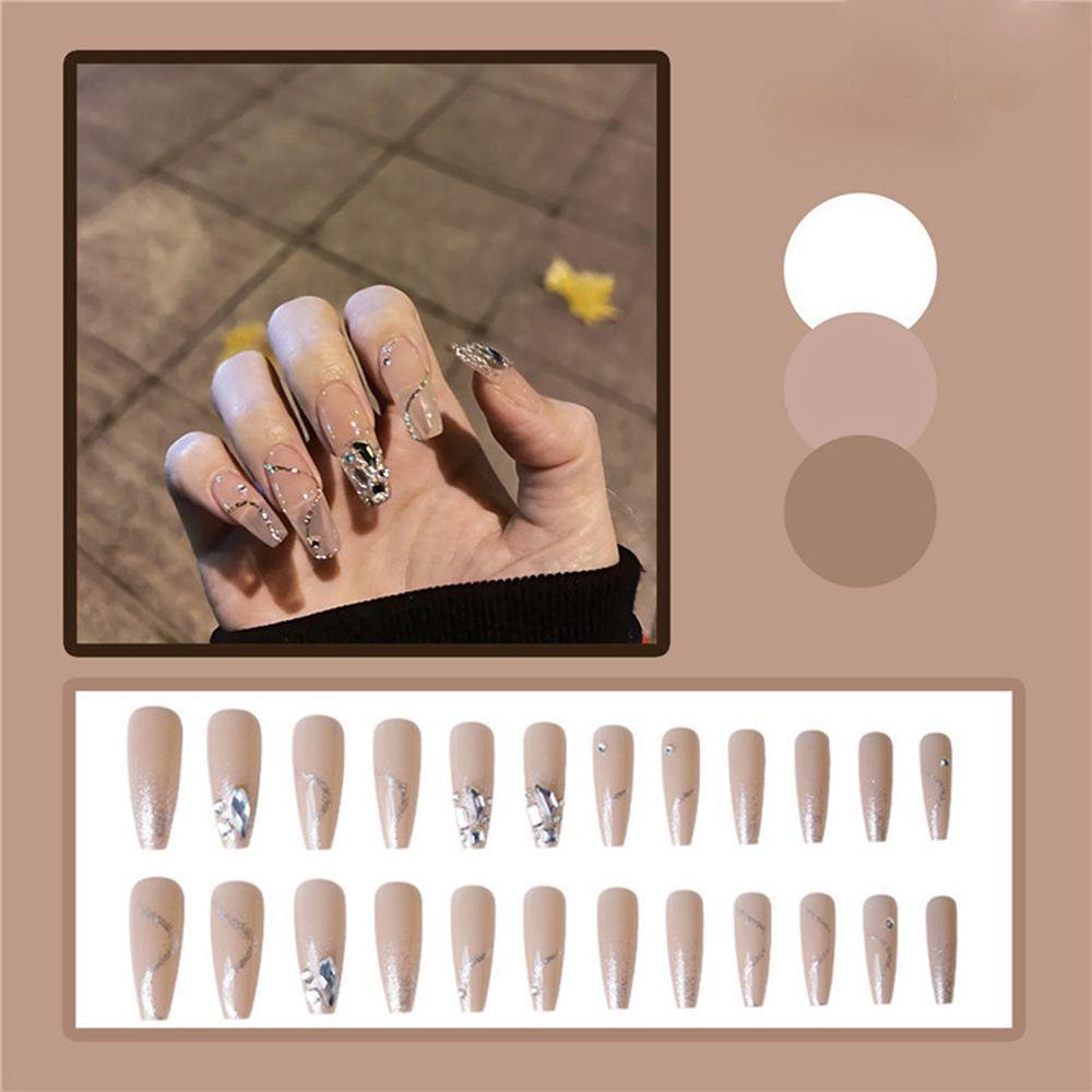 Hộp 24 Móng Tay Giả Dạng Nhấn Tiện Dụng