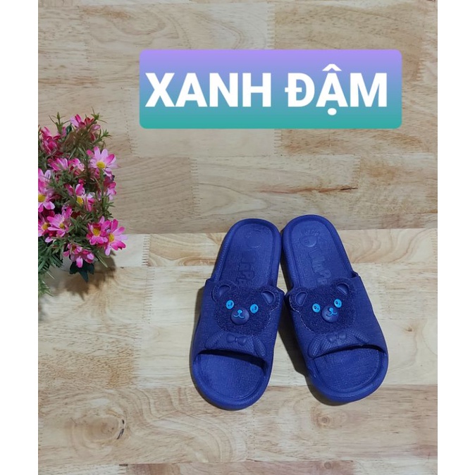 Dép nhựa dẻo nữ hình gấu nhiều màu
