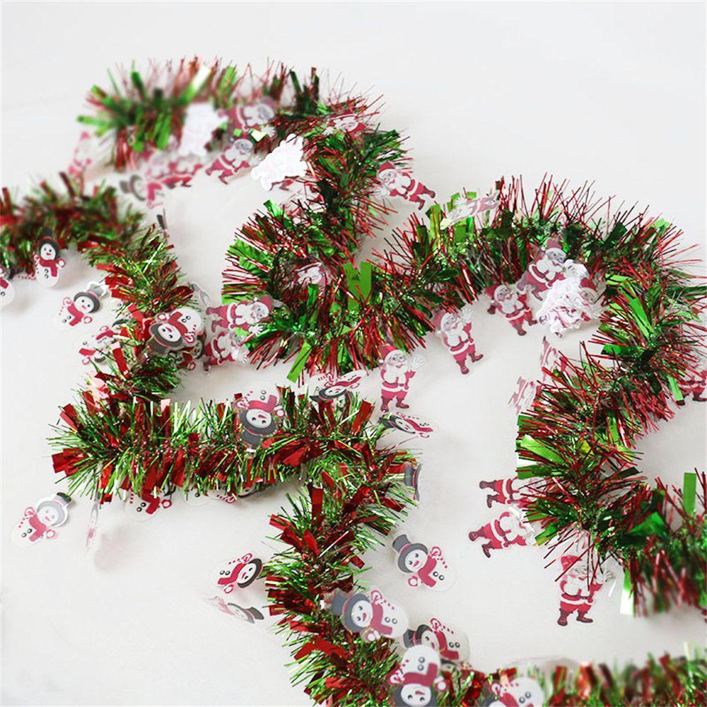 Dây Ruy Băng Lá Nhôm Nhiều Màu Treo Trang Trí Cây Thông Giáng Sinh