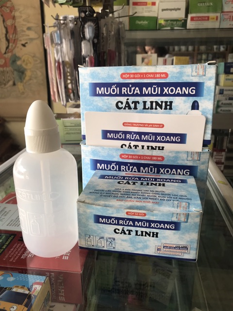 ✅[Hàng chính hãng]✅ MUỐI RỬA MŨI XOANG CÁT LINH (hộp 30 gói và 50 gói)