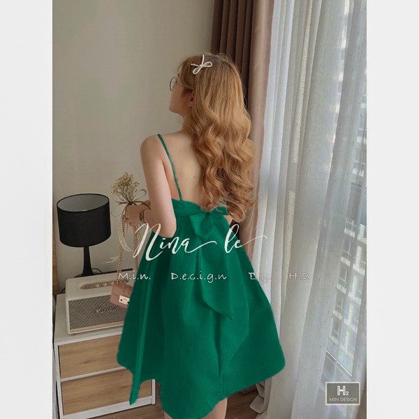 TT 57 - đầm dự tiệc - váy nữ baby thiết kế nơ lưng - chất xốp cực sang- chuẩn hàng qu ảng châu BEST SELLER | BigBuy360 - bigbuy360.vn