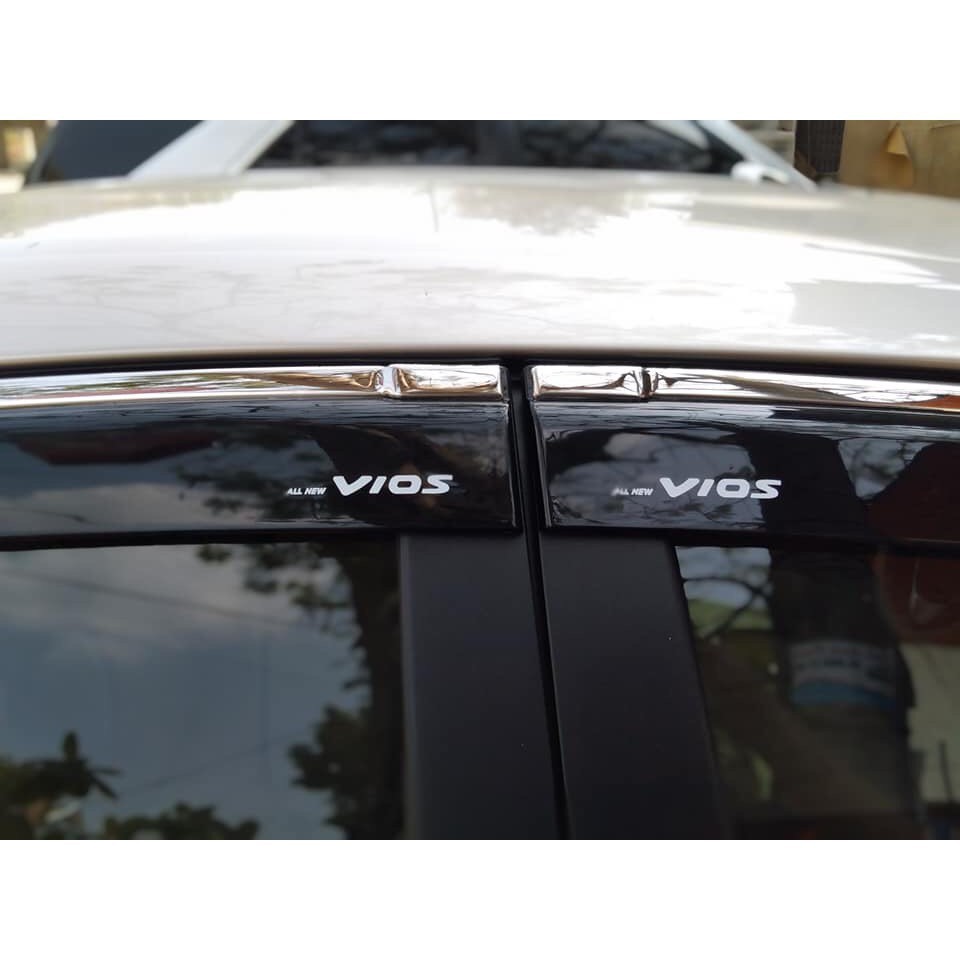 Vè che mưa xe Toyota Vios chỉ inox 2019-2020 cao cấp nhất thị trường