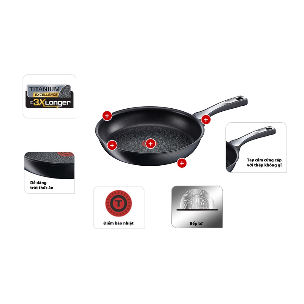 [Thương hiệu Pháp] Chảo Tefal Titanium 30cm