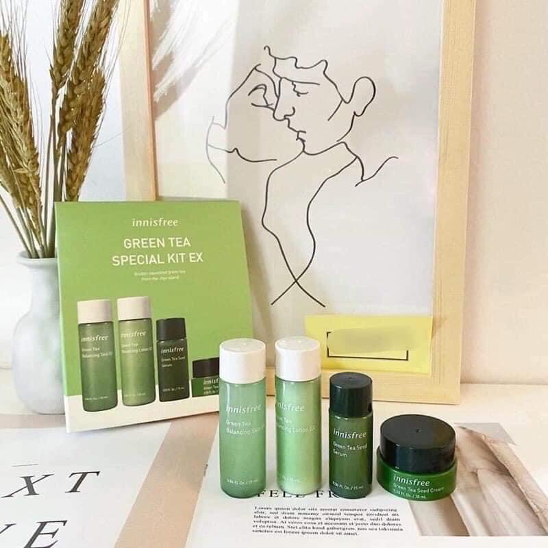 BỘ DƯỠNG DA TRÀ XANH MINI INNISFREE GREEN TEA SPECIAL KIT (4 món)