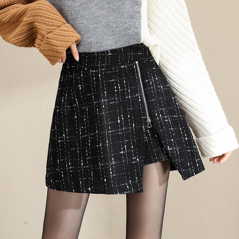 Quần short giả váy chữ A lưng cao phong cách mùa thu D113 | BigBuy360 - bigbuy360.vn