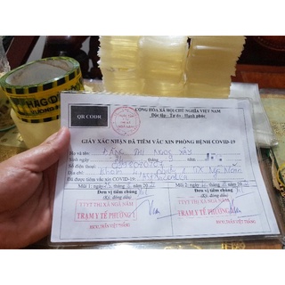 Vỏ bọc giấy tiêm vacxin