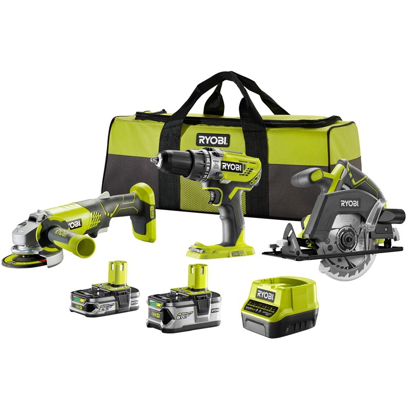 BỘ COMBO 3 MÓN RYOBI 18V LI R18CK3-C55X