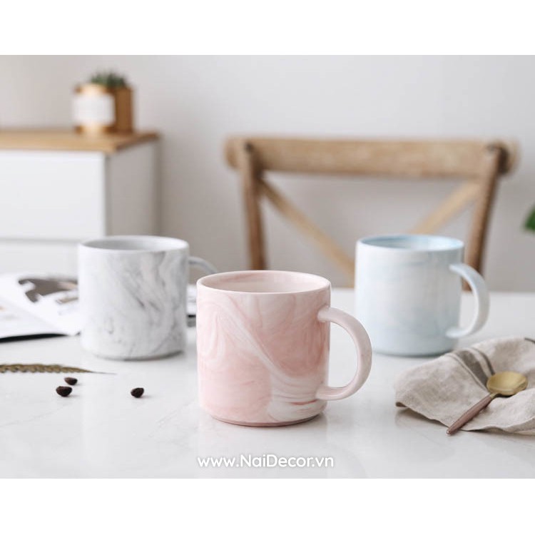 Ly sứ vân đá Marble ( trơn ) cao cấp