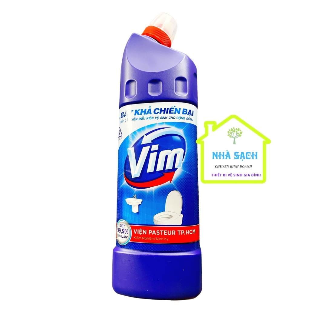 Nước Tẩy Bồn Cầu Vim Diệt Khuẩn (900ml) - Xanh Biển