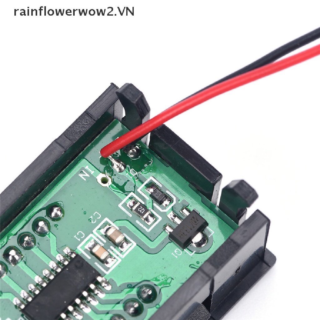 Vôn Kế Kỹ Thuật Số DC 0-30V Màu Đỏ Cho Xe Hơi