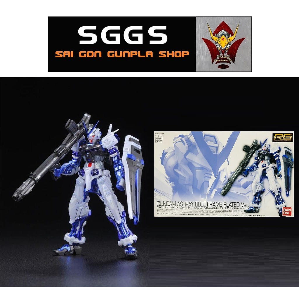 Mô Hình RG Astray Blue Frame Plating Gundam Base Limited Bandai 1/144 Đồ Chơi Lắp Ráp Anime Nhật