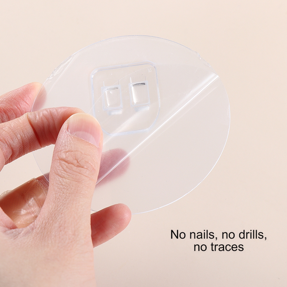Giá đỡ bàn chải đánh răng treo tường bằng nhựa không để lại dấu vết tiện dụng cho phòng tắm