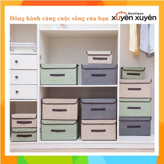 Bộ 2 hộp vải đựng đồ đa năng