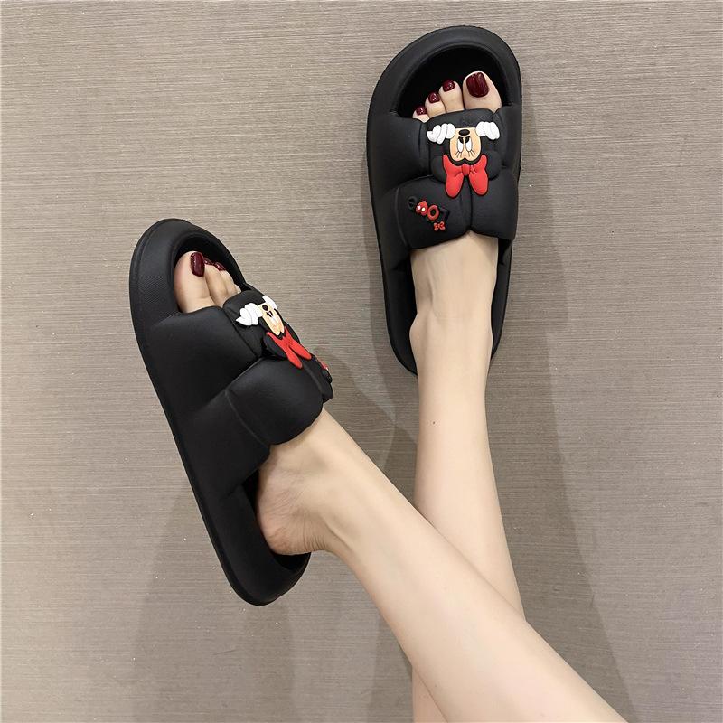 PHOM NHỎ Dép Bánh Mì Nữ Mickey Nhẹ Êm Chân Cực Hot